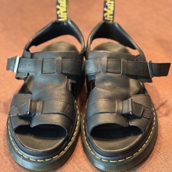Dr. Martens Black Leather Sandals – Men’s Size 10